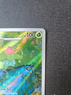IVYSAUR 167/165 ILLUSTRATION RARE 151 ENGLISH POKEMON NM - Image 3