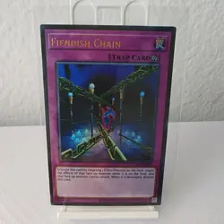 Yugioh Fiendish Chain LCKC-EN095 Legendary Collection Kaiba ULTRA - Image 1