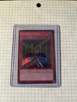Fiendish Chain LCKC-EN095 NM Ultra Rare Unlimited English TCG - Image 1