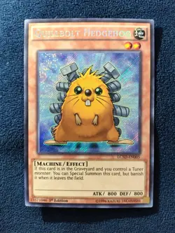 Near Mint Yugioh Quillbolt Hedgehog LC5D-EN005 Secret Rare 1st Edition - Image 1