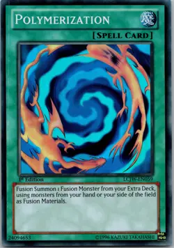 Yugioh Polymerization LCJW-EN059 1st Edition Super Rare NM - Image 1