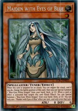 Yugioh Maiden with Eyes of Blue LCKC-EN012 1st Edition Secret Rare NM - Image 1