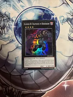 (HE) YUGIOH NUMBER 80: RHAPSODY IN BERSERK SUPER RARE AP06-DE010 German VLP - Image 1