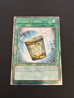 Yugioh! Instant Fusion RA03-EN171 Bonanza Platinum Secret Rare 1st Edition NM - Image 1