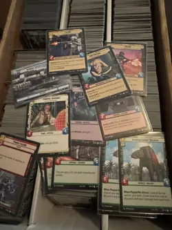 STAR WARS UNLIMITED 100 Card Bulk Lot w/ Rares, Legendaries, Foils, Hyperspace - Image 1