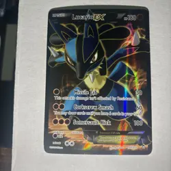 Pokemon TCG Lucario EX (107 Full Art) 107/111 Furious Fists Pokemon Card - NM/LP - Image 1