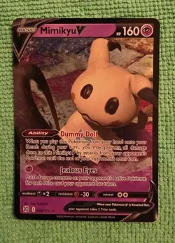 Mimikyu V - 68/172 - Ultra Rare Holo Pokemon Card Brilliant Stars - Image 1