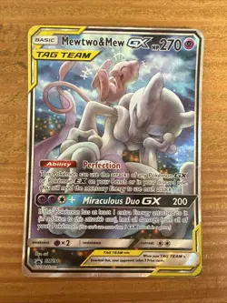 Pokemon Mewtwo & Mew GX SM191 TAG TEAM Promo Card - Image 1