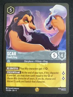 Scar Finally King 175/204 - Lorcana Card #4ZF - Image 1