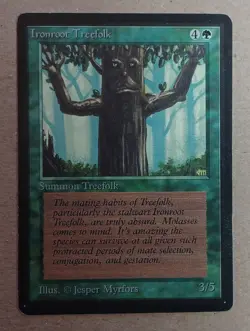 Mtg Beta card lot: Tranquility/Death Ward/Mesa Pegasus/Ironroot Treefolk. MP - Image 3