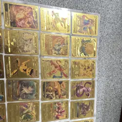 Pokemon TCG Gold Metal Foil Card Lot 79x Pikachu Charizard Mewtwo Snorlax Eevee - Image 2