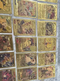 Pokemon TCG Gold Metal Foil Card Lot 79x Pikachu Charizard Mewtwo Snorlax Eevee - Image 3