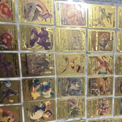 Pokemon TCG Gold Metal Foil Card Lot 79x Pikachu Charizard Mewtwo Snorlax Eevee - Image 4