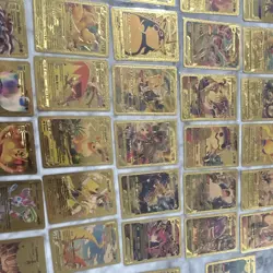 Pokemon TCG Gold Metal Foil Card Lot 79x Pikachu Charizard Mewtwo Snorlax Eevee - Image 5