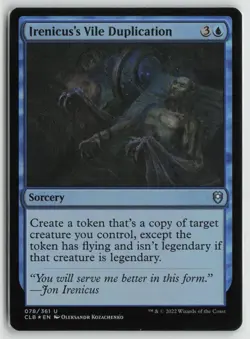 Irenicus's Vile Duplication LP Commander Legends: Battle for Baldur's Gate MTG - Image 1