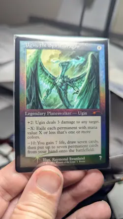 1x Ugin, the Spirit Dragon Retro Foil NM Unplayed - Secret Lair Magic MTG x1 - Image 1