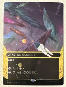 MTG / Crystal Quarry / EOS / #100 / GALAXY FOIL (Borderless) / Rare / NM - Image 1