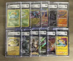 (10) CGC 10 Gem Mint Modern Graded Pokemon Lot Holo Full Art Rare 151 Mewtwo - Image 1