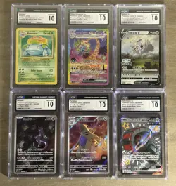 (10) CGC 10 Gem Mint Modern Graded Pokemon Lot Holo Full Art Rare 151 Mewtwo - Image 2