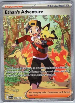 Ethan's Adventure 236/182 SIR SV10: Destined Rivals - Pokemon Card - NM - Image 1