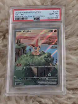 PSA 10 Victini #208 2025 Pokemon SVP EN: Scarlet & Violet Black Star Promo Card - Image 1