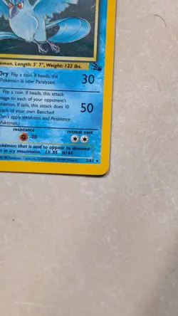 ❄ Vintage Pokemon TCG - Fossil - ❄ Articuno Holo Rare 2/62 Holo NM ❄ - Image 4