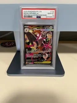 Pokemon 2025 Mega Lopunny ex 128/094 SIR Phantasmal Flames GEM MINT PSA 10 - Image 1