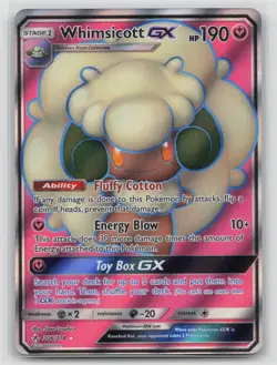 Whimsicott GX 206/214 Ultra Rare Unbroken Bonds Pokemon Near Mint - Image 1