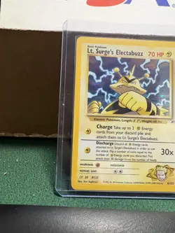 Pokemon TCG: Lt. Surge's Electabuzz Holo Rare Gym Heroes #6/132 2000 - LP - Image 5