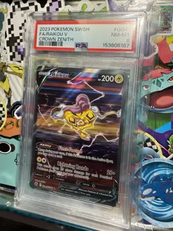 2023 Pokemon Sword & Shield Crown Zenith Raikou V #GG41 PSA 8 - Image 1