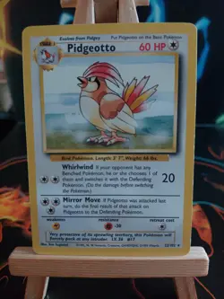 Pokemon TCG Pidgeotto Base Set 22/102 LP - Image 1