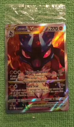2023 Pokemon Lucario VSTAR SWSH 291 Black Star Promo Sealed - Image 1