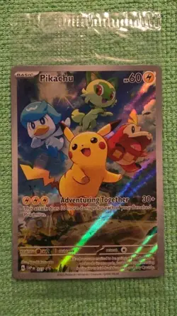 Pokemon Pikachu #027 SV Sealed Promo Paldea Evolved - Image 1