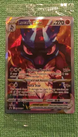 2023 Pokemon Lucario VSTAR SWSH 291 Black Star Promo Sealed - Image 1