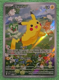 Pokemon Pikachu Full Art Holo Promo SV: Scarlet & Violet 088 Basic 70 HP - Image 1