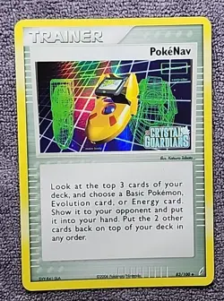 Pokemon PokeNav 83/100 ex Crystal Guardians Holo - Image 1