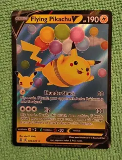 Flying Pikachu V - 006/025 - Pokemon Celebrations Sword Shield Rare - Image 1