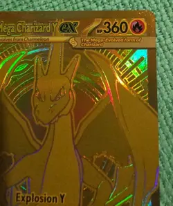 Mega Charizard Y EX 294/217 Gold Hyper Rare, Ascended Heroes, Pokemon TCG - Image 4