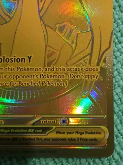 Mega Charizard Y EX 294/217 Gold Hyper Rare, Ascended Heroes, Pokemon TCG - Image 5