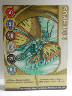 Bakugan Card - Monarus - Gold Gate Card - BA252 - 9/48c - 2008 - Image 1