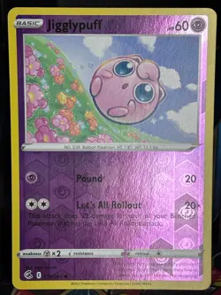 Jigglypuff 110/264 Common Fusion Strike Pokemon Reverse Holo NM - Image 1