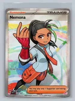Nemona 229/091 Ultra Rare Paldean Fates Pokemon NM - Image 1