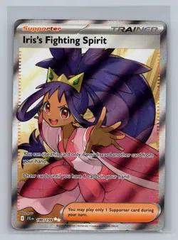 Iris's Fighting Spirit 180/159 Ultra Rare Journey Together Pokemon NM - Image 1