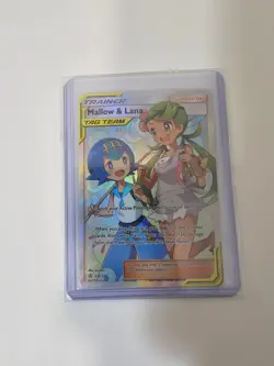 Mallow and Lana Tag Team 231/236 Pokemon TCG Cosmic Eclipse Full Art Holo - Image 1