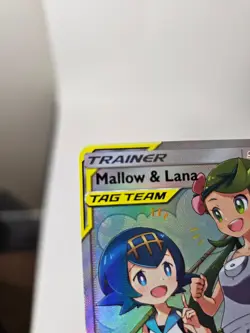 Mallow and Lana Tag Team 231/236 Pokemon TCG Cosmic Eclipse Full Art Holo - Image 5
