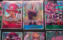 One Piece TCG 8 SR card lot JP Chopper Vivi Perona Stussy Tashigi - Image 2