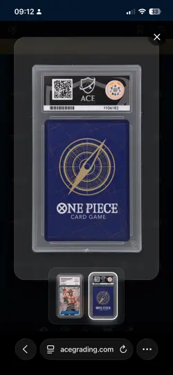 One Piece TCG Portagas.D.Ace Op13-119 SEC Parallel English ACE 10 - Image 2