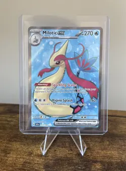 Pokemon TCG Milotic EX Ultra Rare Holo Card 217/191 Sv08: Surging Sparks Mint - Image 1