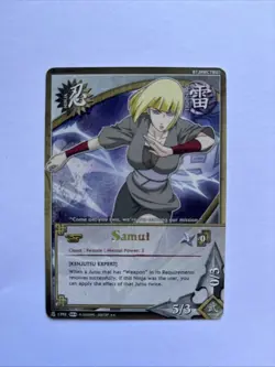Samui, Foil Text Only, Rare Card, 1st Edition Naruto ccg tcg - Image 1