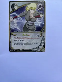 Samui, Foil Text Only, Rare Card, 1st Edition Naruto ccg tcg - Image 4